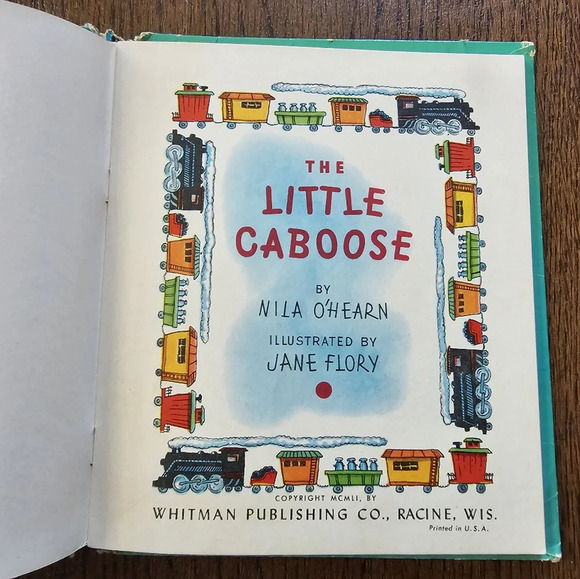 The Little Caboose by Nina O'Hern & Jane Flory Illus. Whitman Tell-A-Tale Book - Picture 3 of 8